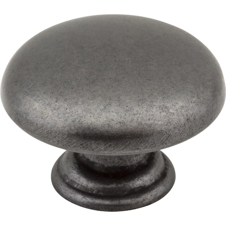 Elements 1-3/16" Diameter Gun Metal Gatsby Cabinet Mushroom Knob 3950-DACM